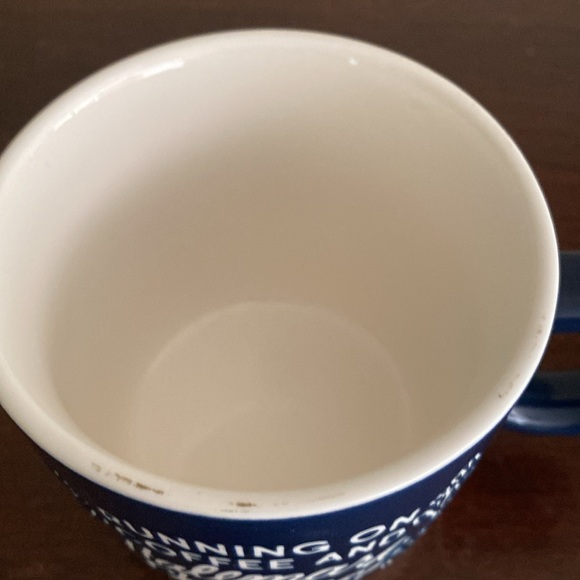 Hallmark, “Running on Coffee and Hallmark Channel “ 16oz  Black and White Mug - Picture 2 of 8